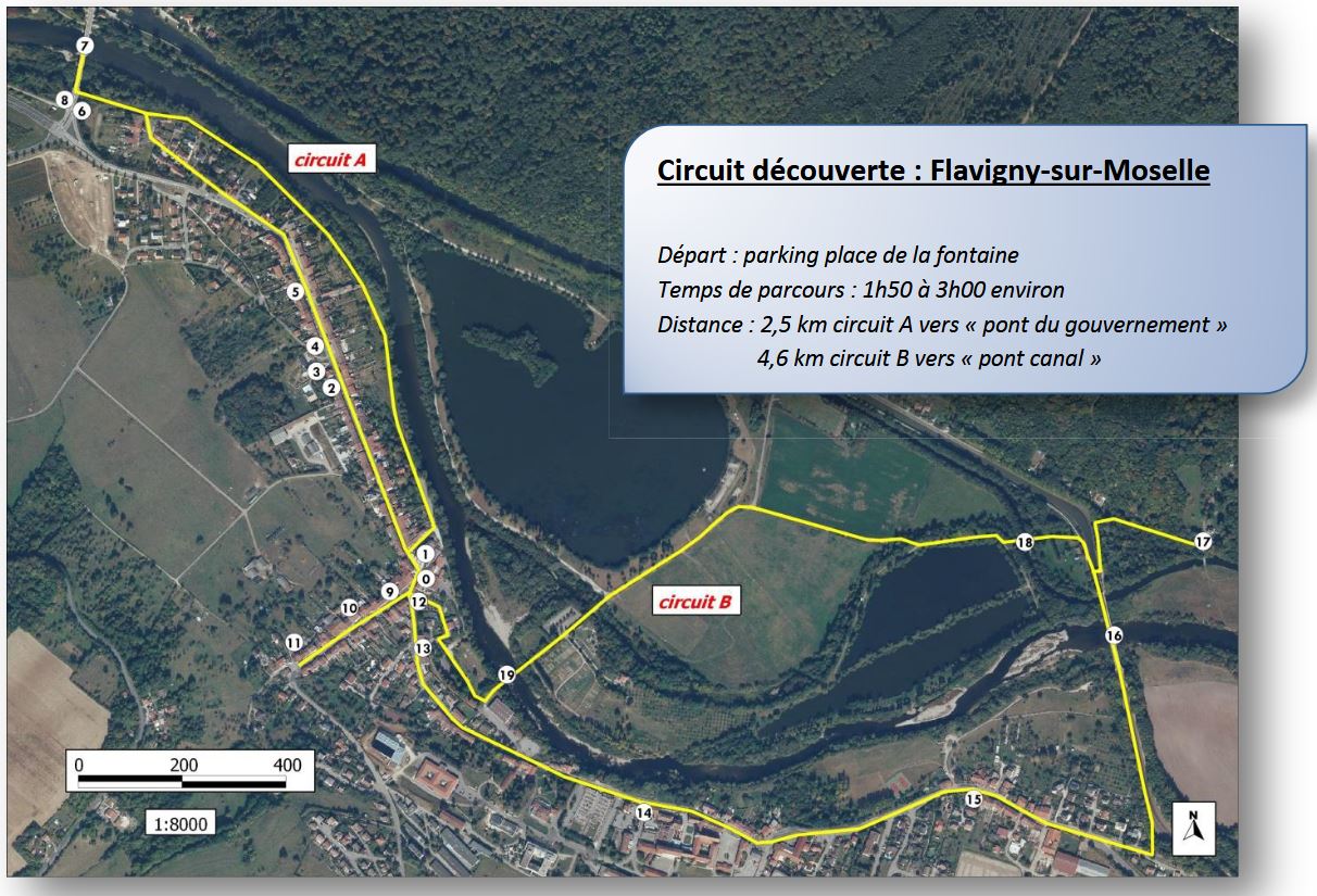 circuits pédestres Flavigny-sur-Moselle